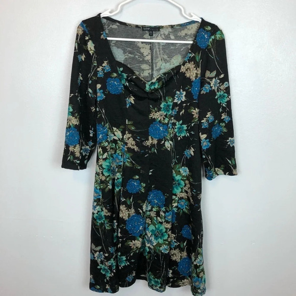 BeBop Juniors Floral Sweetheart A-Line Dress - Picture 2 of 7